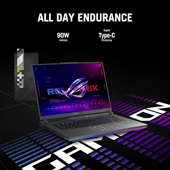 ASUS ROG Strix G16 (2024) Gaming Laptop – Intel Core i7-13650HX, NVIDIA GeForce RTX 4060, 16GB RAM, 1TB SSD, 16-Inch WQXGA 165Hz Display, Windows 11