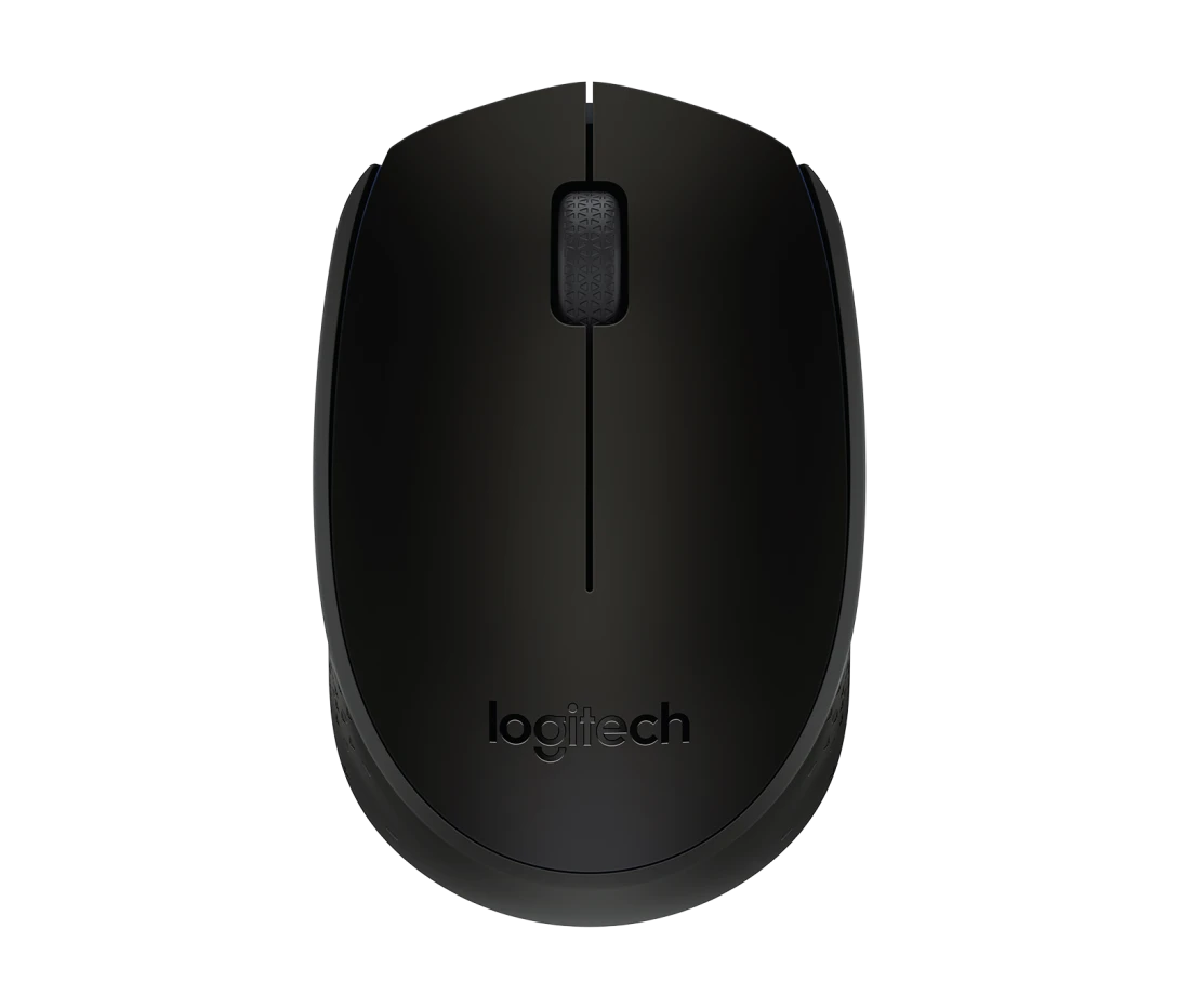 Logitech M170 Wireless Mouse 2.4GHz USB Receiver, 10m Range, 12-Month Battery, Compact Design