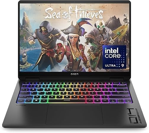 HP OMEN Transcend 14 Gaming Laptop – Intel Core Ultra 9, NVIDIA RTX 5070 8GB, 32GB RAM, 1TB SSD, 14″ 3K OLED Display