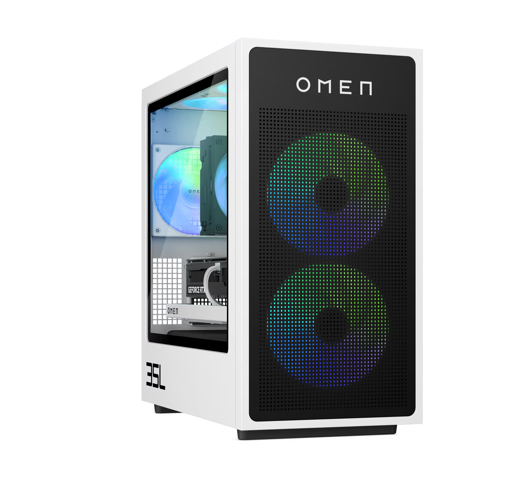 HP OMEN 35L Gaming Desktop GT16-0285t PC (C84NZAA) – Intel Core Ultra 9 285K Processor, NVIDIA GeForce RTX 5080 16GB GDDR7 Graphics, 64GB DDR5 RGB RAM, 2TB PCIe Gen4 NVMe SSD, Wi-Fi 6E, Thunderbolt 4, Windows 11 Home, Premium AI Gaming & Creator Desktop
